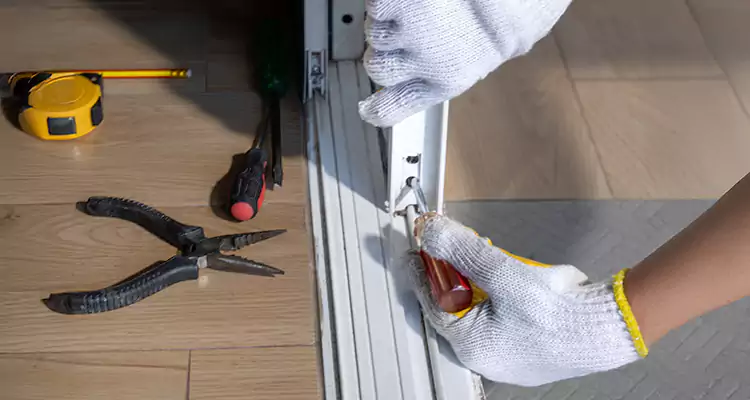 Backyard Sliding Door Track Repair in Fleming Island, FL