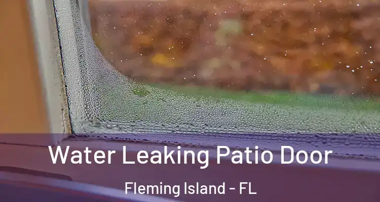 Water Leaking Patio Door Fleming Island - FL